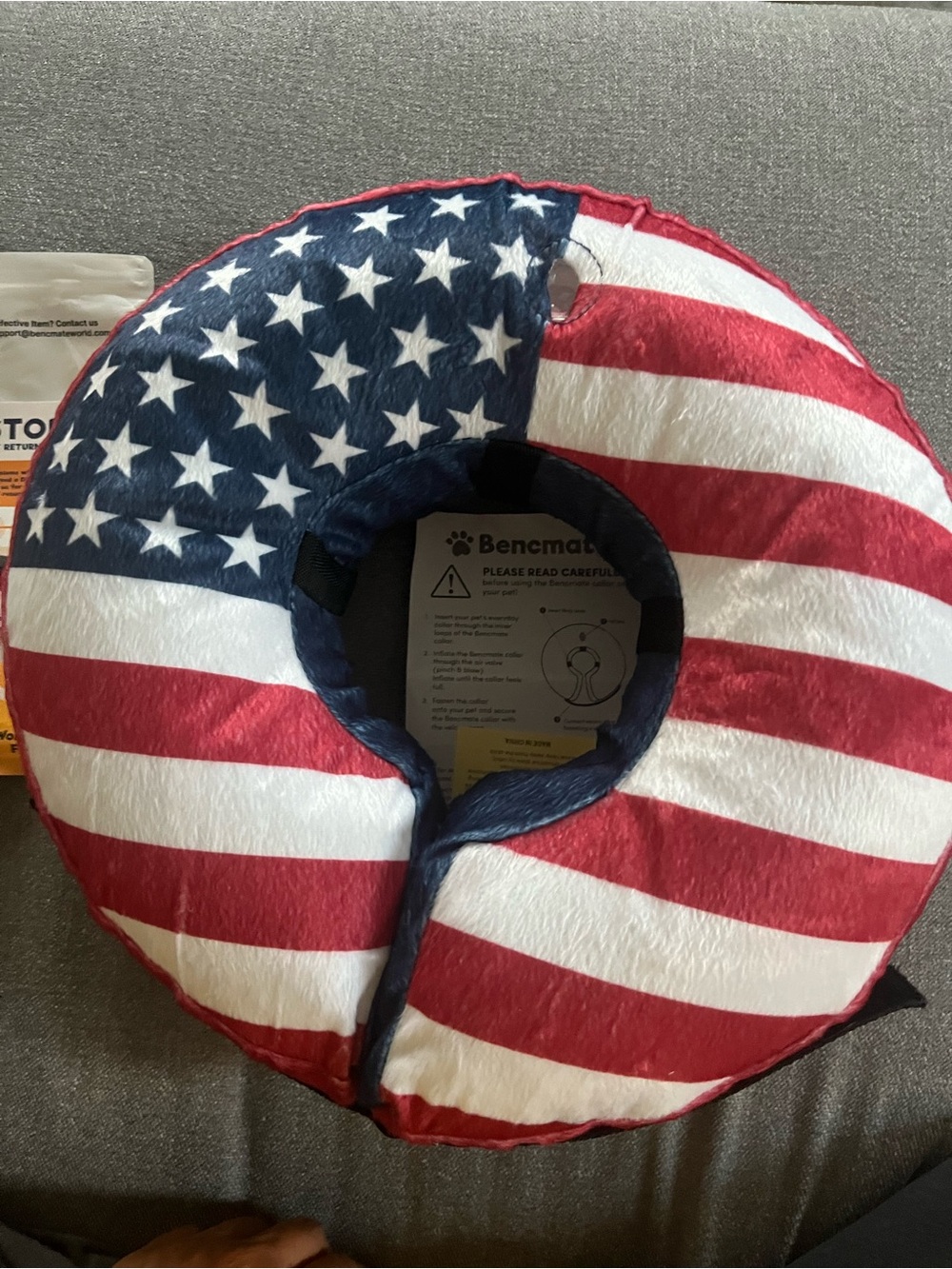 Benebone American Flag Dog Recovery Collar